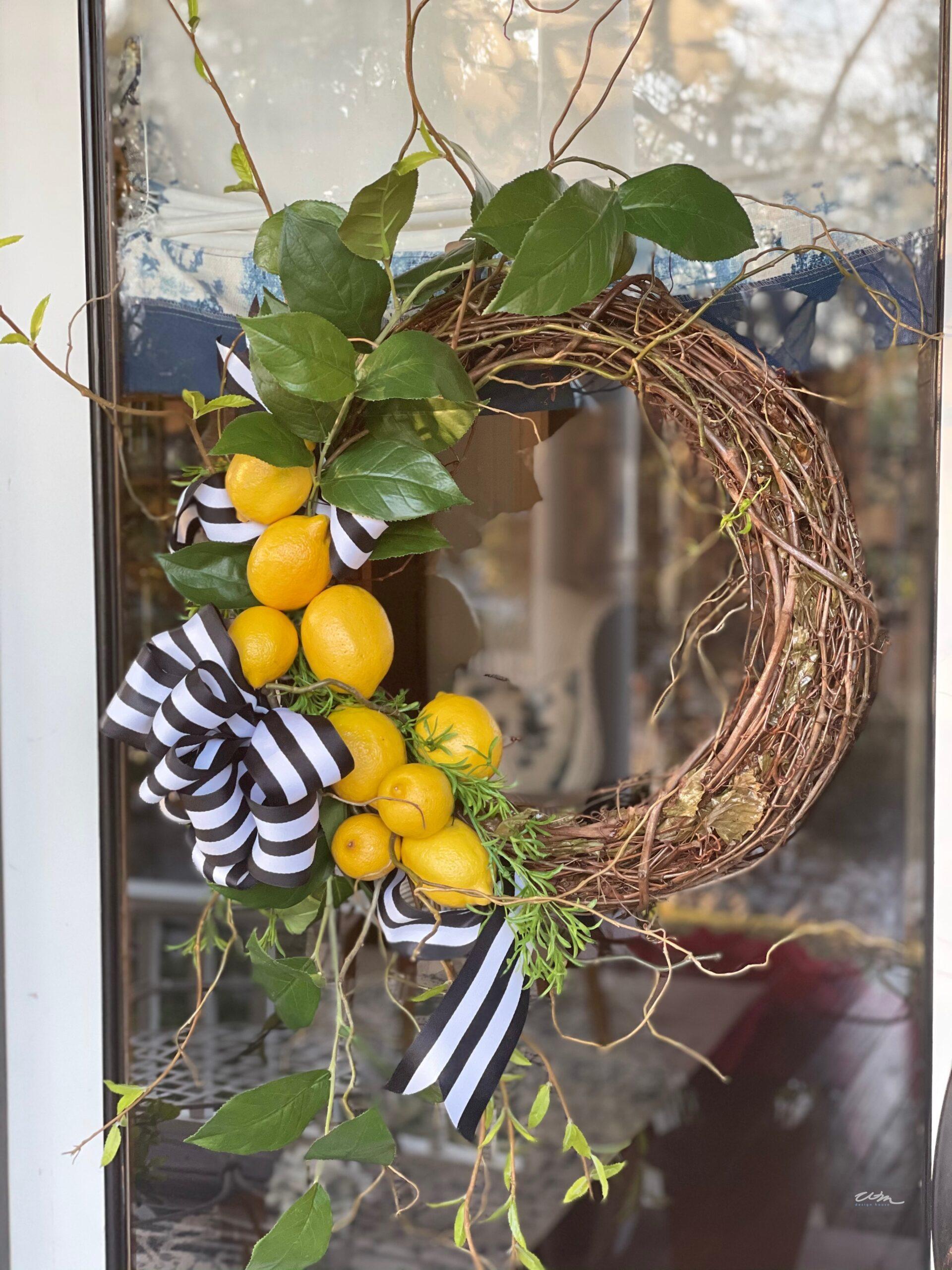 Fresh Lemon Wreath DIY