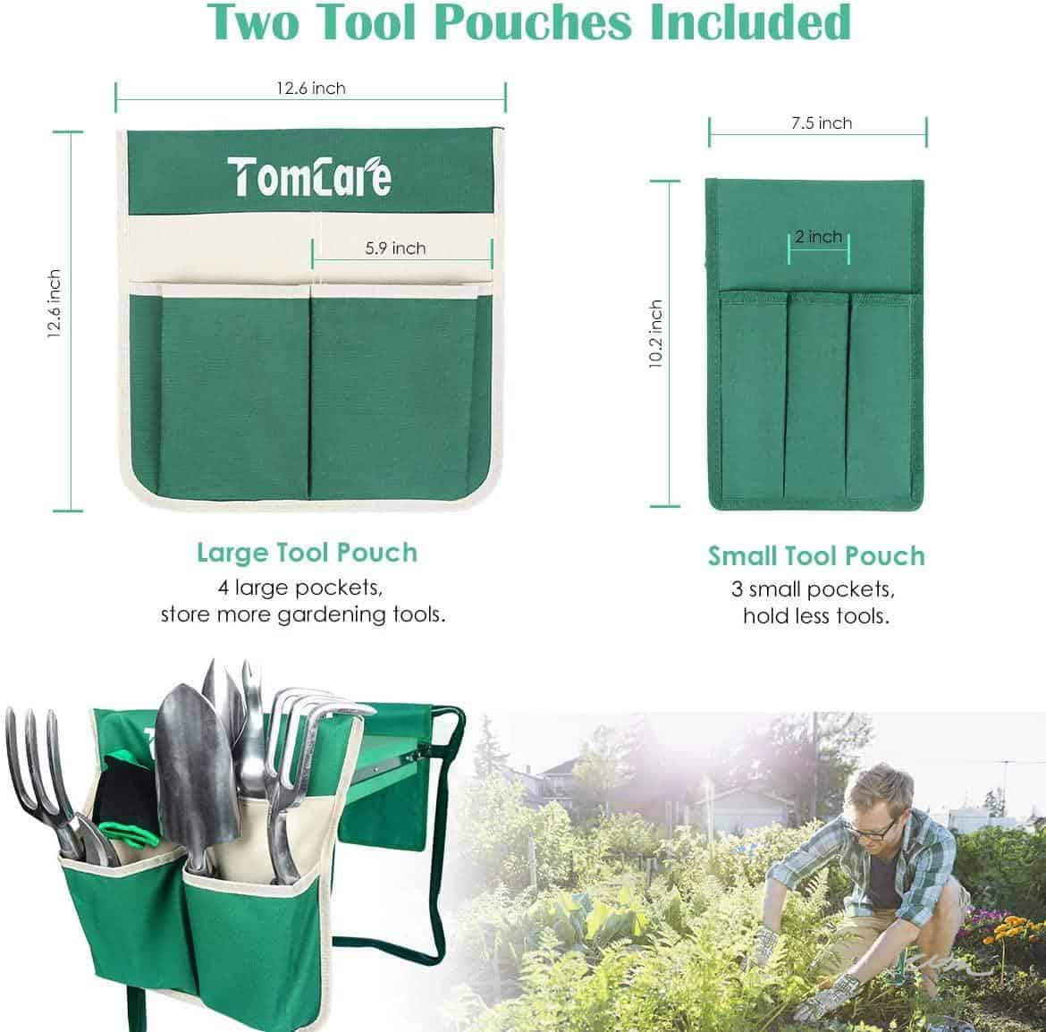Details about   TomCare Garden Kneeler Seat Garden Bench Garden Stools Foldable Stool 