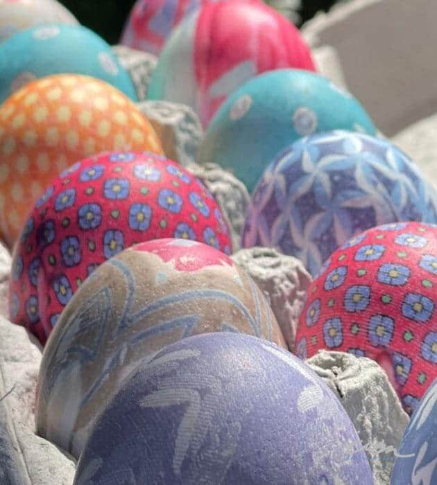 Easy Way To Dye Easter Eggs with Men’s Silk Ties