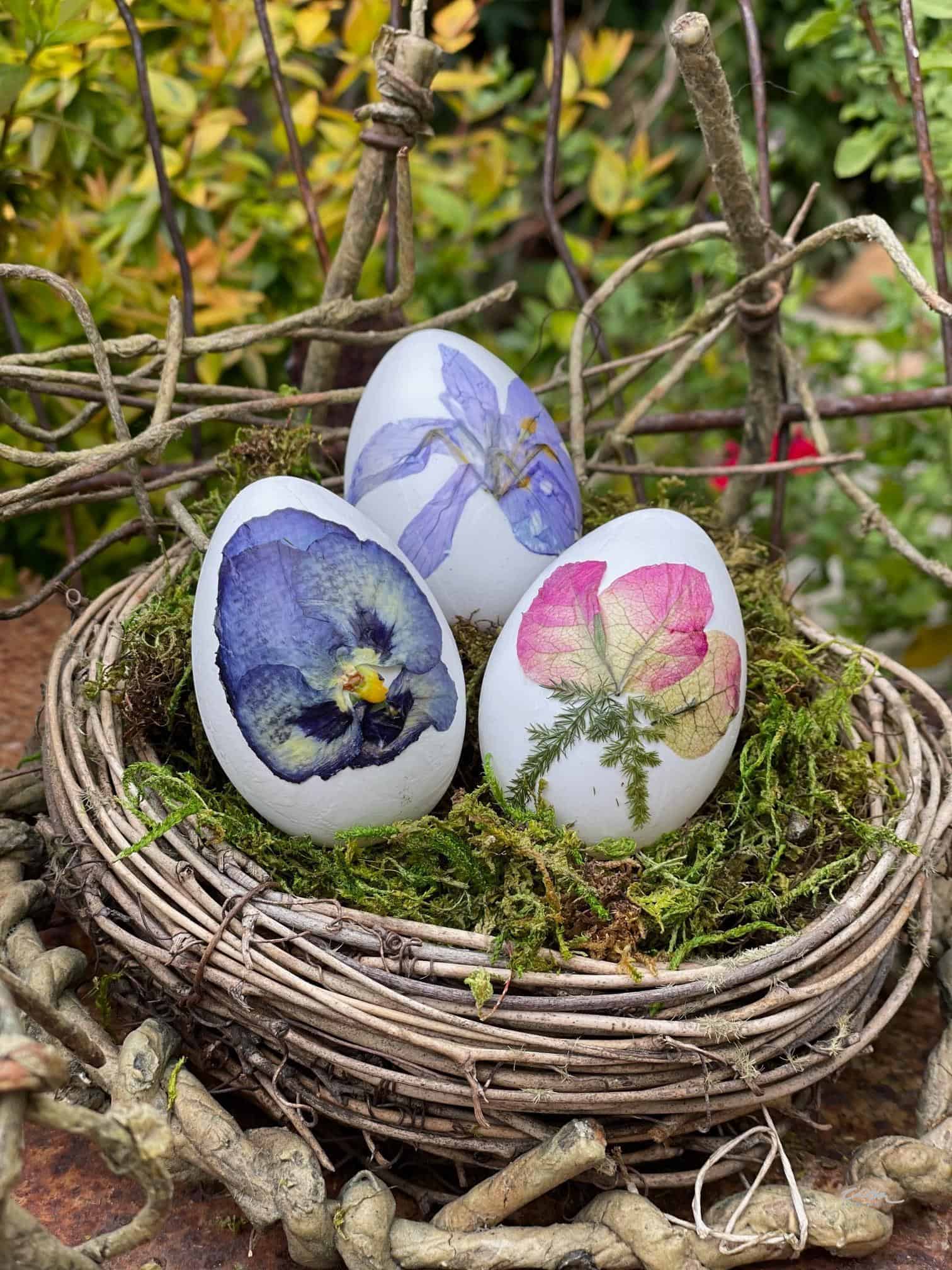Flower Easter Egg Decorating Ideas