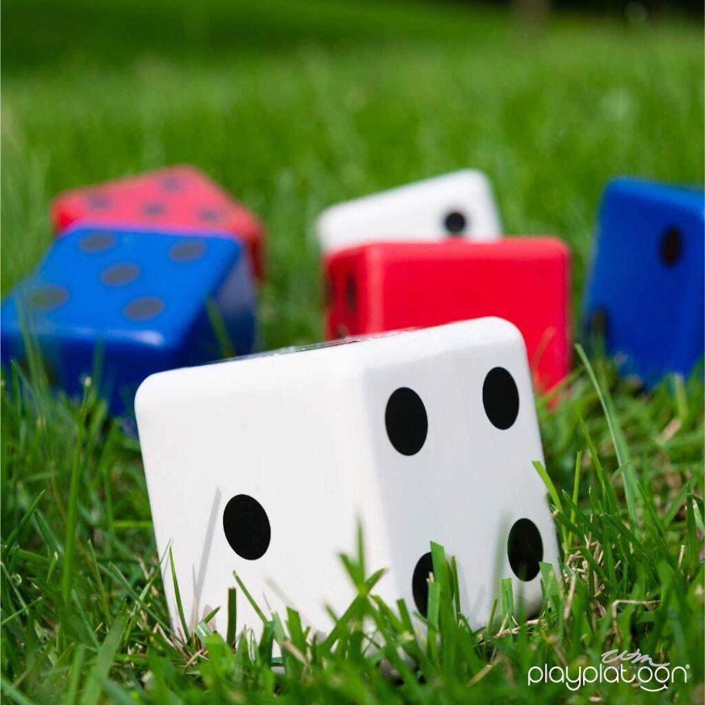 Outdoor dice game for memorial day party