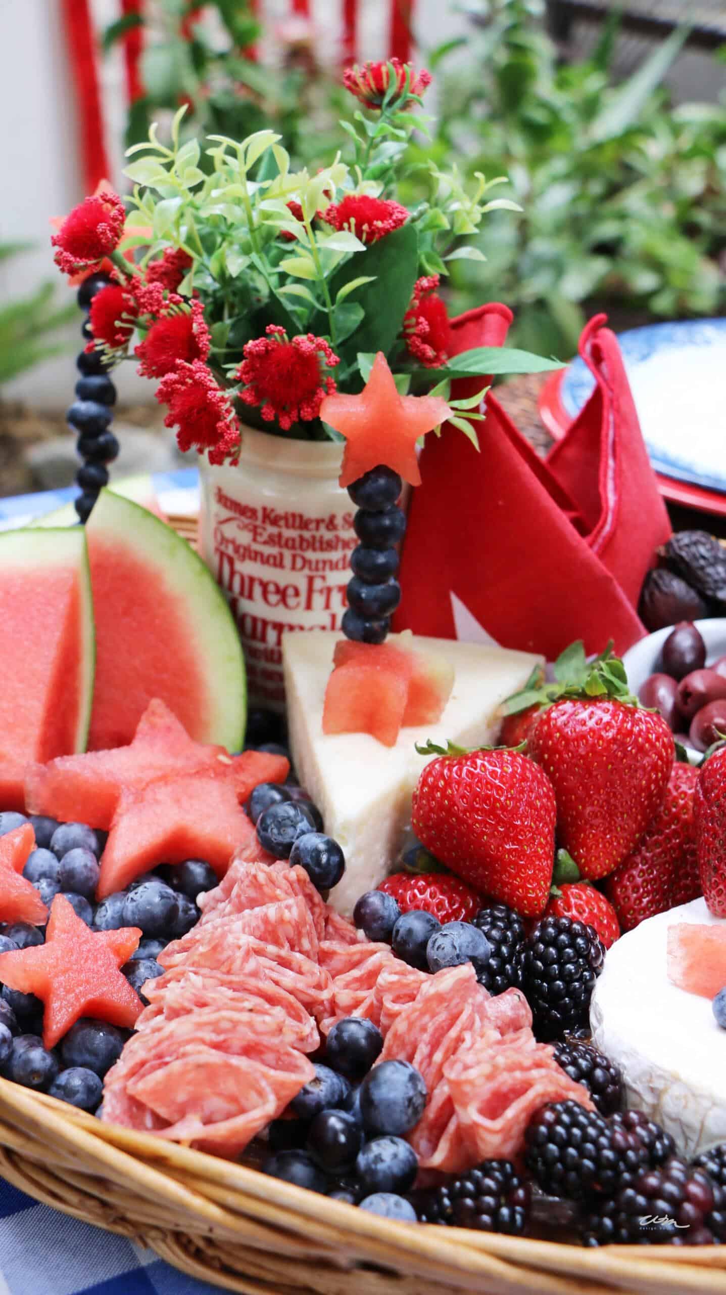 Patriotic food for Memorial Day Table Decorations