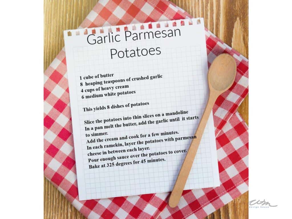 garlic parmesan potatoes recipe