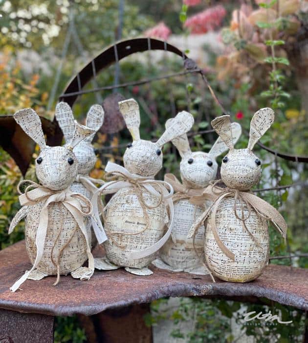 How To Make The Best Easter Hymnal Music Rabbit Decor