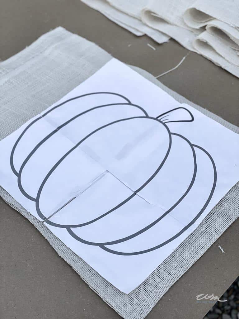 pumpkin pattern- How to make the best Pumpkin DIY Placemats