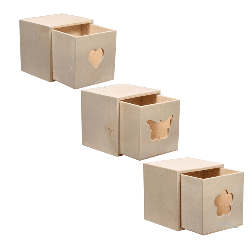 Dollar Tree wood boxes for  DIY Advent Calendar