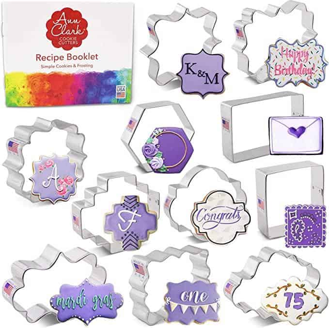 Gift tag cookie cutters 