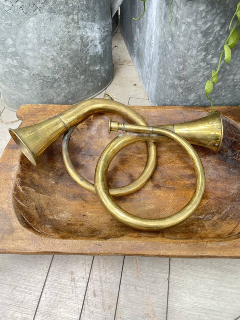 miniature brass bugles