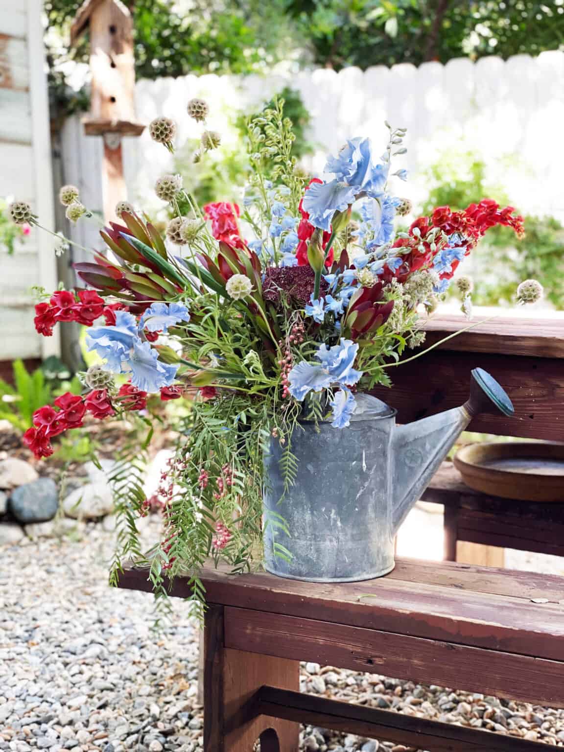 Easter flowers turned into a Arbor Arrangement