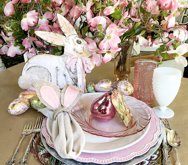 how to style an Easter Place Setting