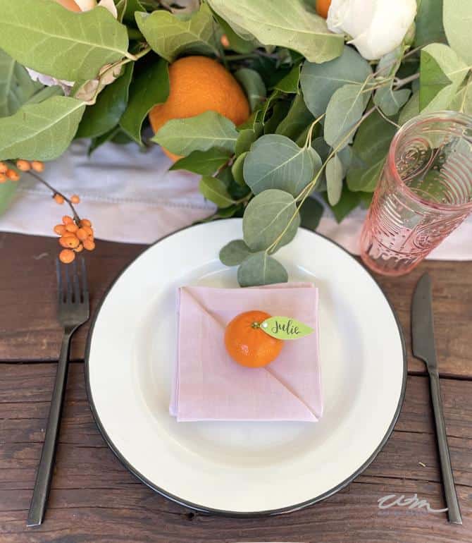 Little Cutie baby shower table setting