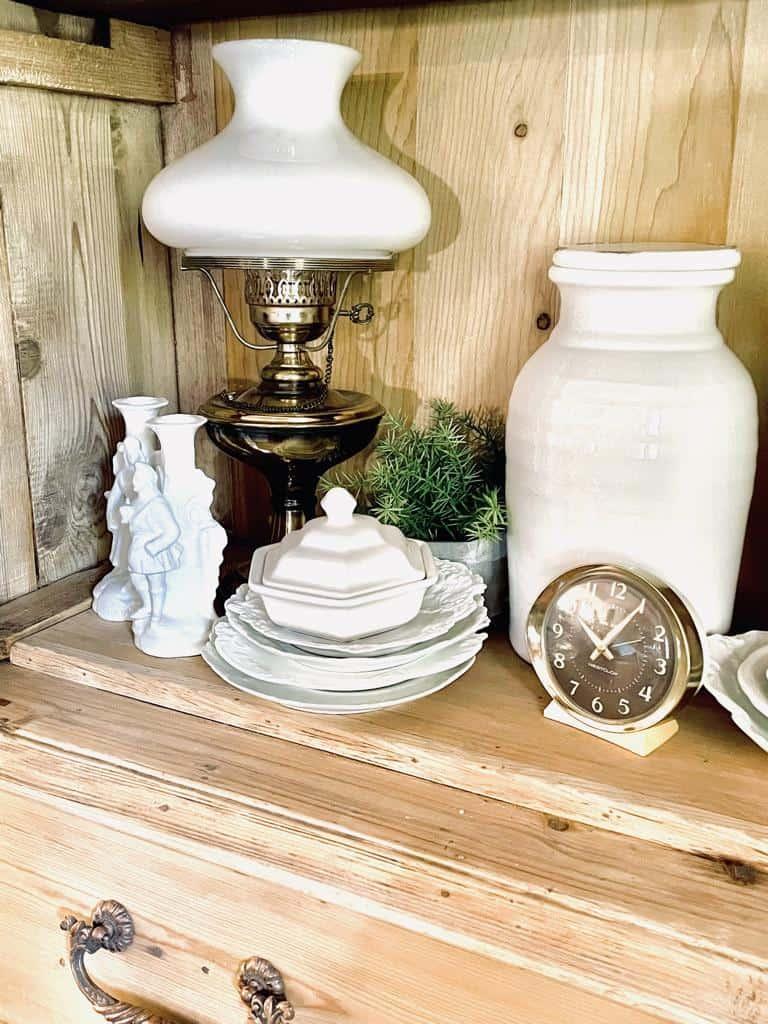  white ironstone collection, and a few other vintage treasures that I love