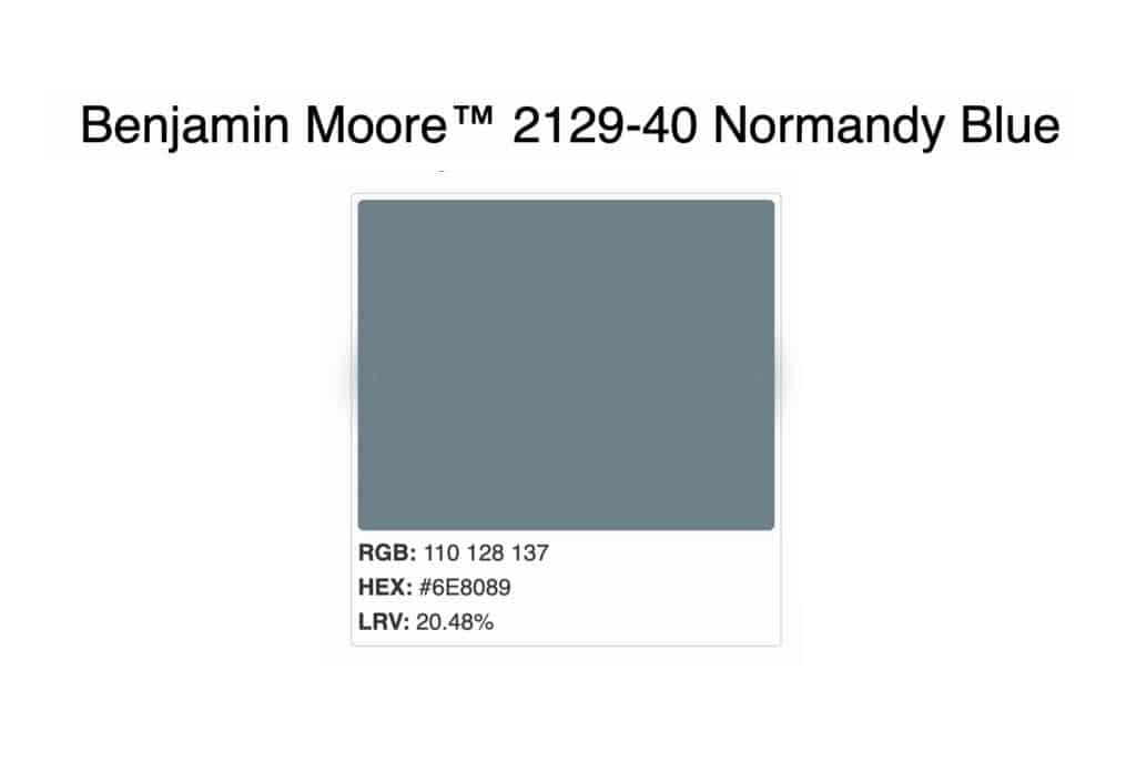 Benjamin Moore Normandy Blue