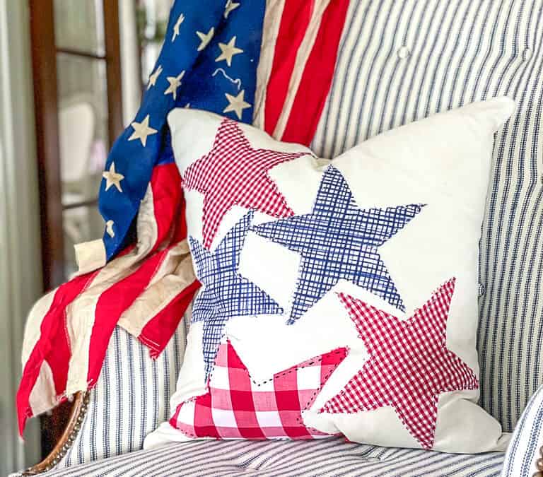 DIY Fourth of July pillow