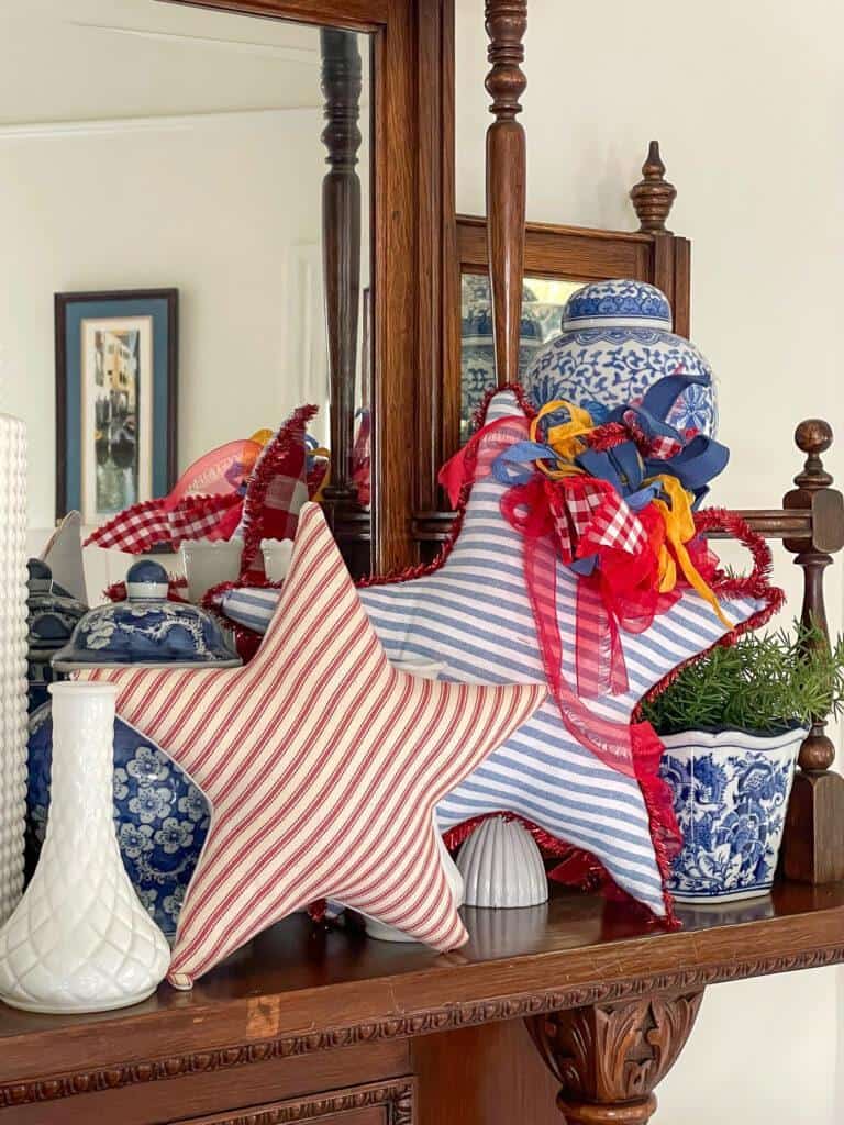 Stuffed stars for fourth of july or Memeorial day 