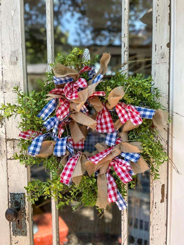 DIY fourth of July wreath 