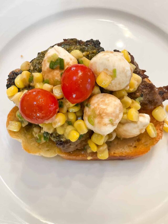 Corn Relish steak stack