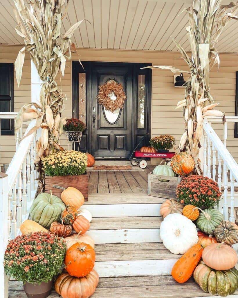 fall front porch itty bitty farm house 