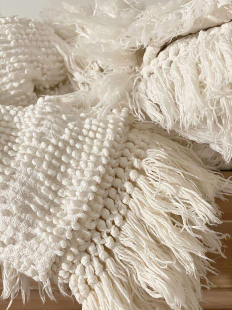 Vintage White Chenille bedspread 