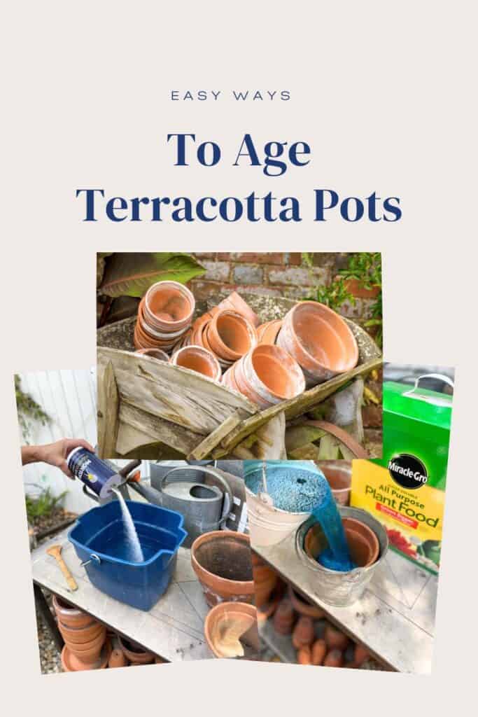 Aging Terra Cotta Pots - My Vintage Porch