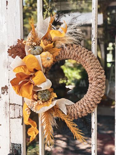 Rope Wreath from Dollar Tree