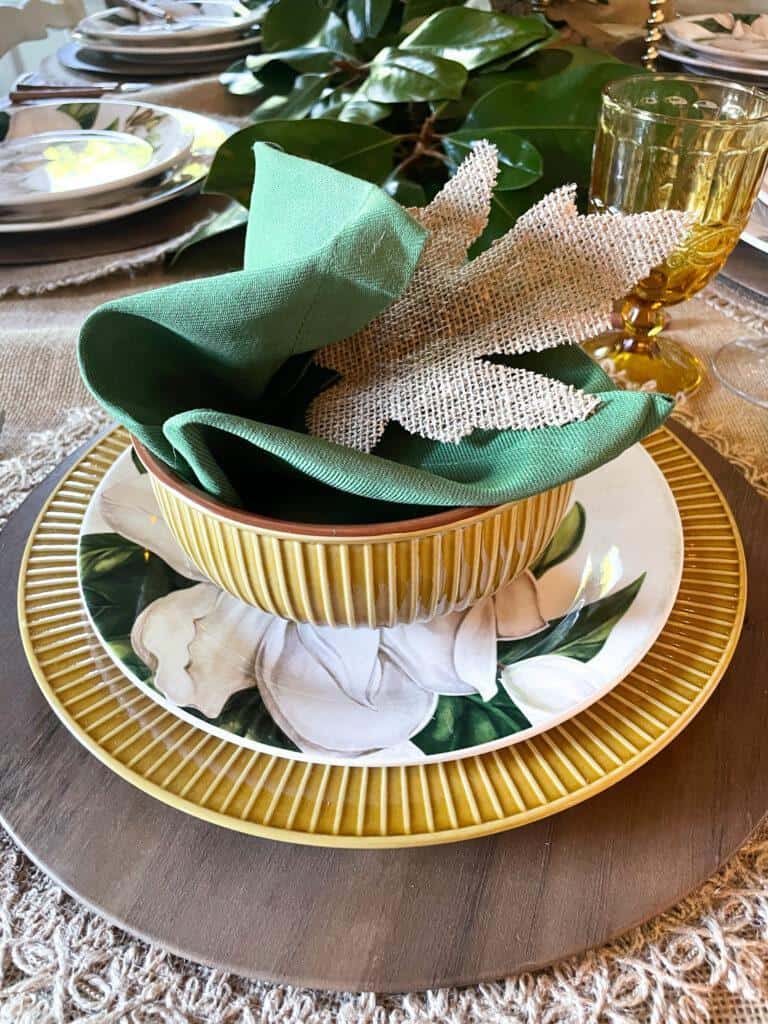 How to Set a Beautiful Table with a Fall Table Runner