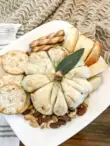 pumpkin wrapped brie