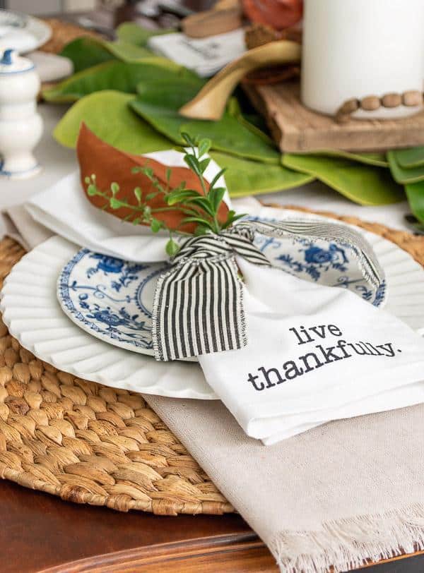 The perfect placesetting for your Thanksgiving table 