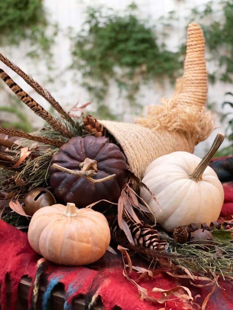 thanksgiving Cornucopia basket for your Thanksgiving Party 