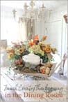 cart with florals