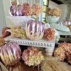 pumkins gold foiled in pink