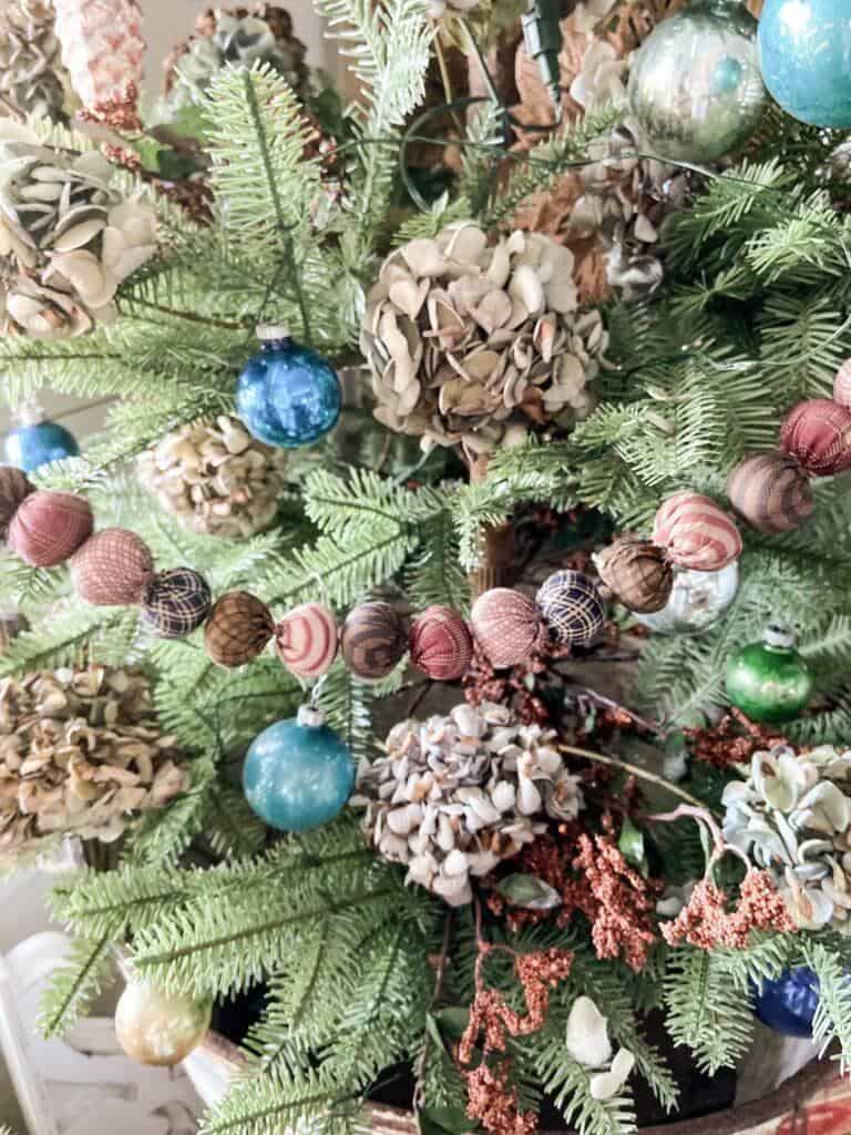 Nine Christmas trees- tree decorations 