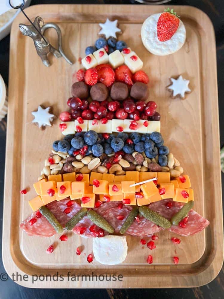 Christmas tree charcuterie board