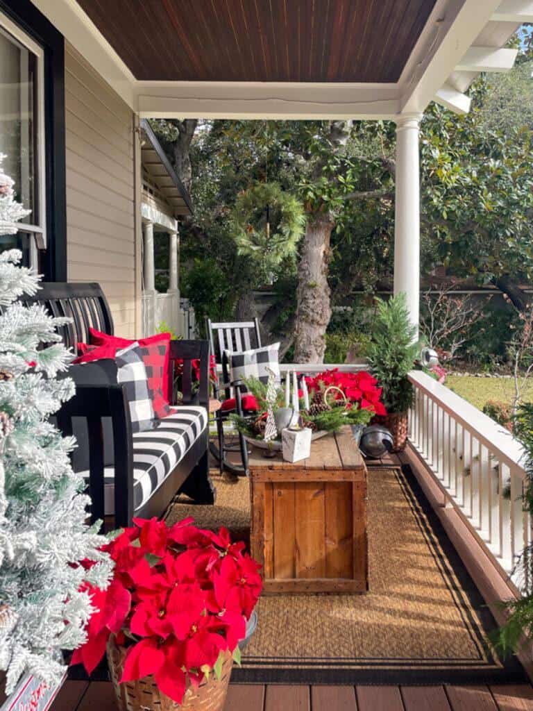 front porch decorations-Outdoor Christmas porch decorations