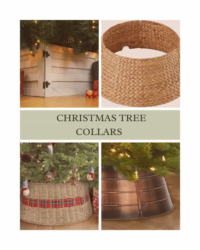 Image of 4 Christmas tree collars 