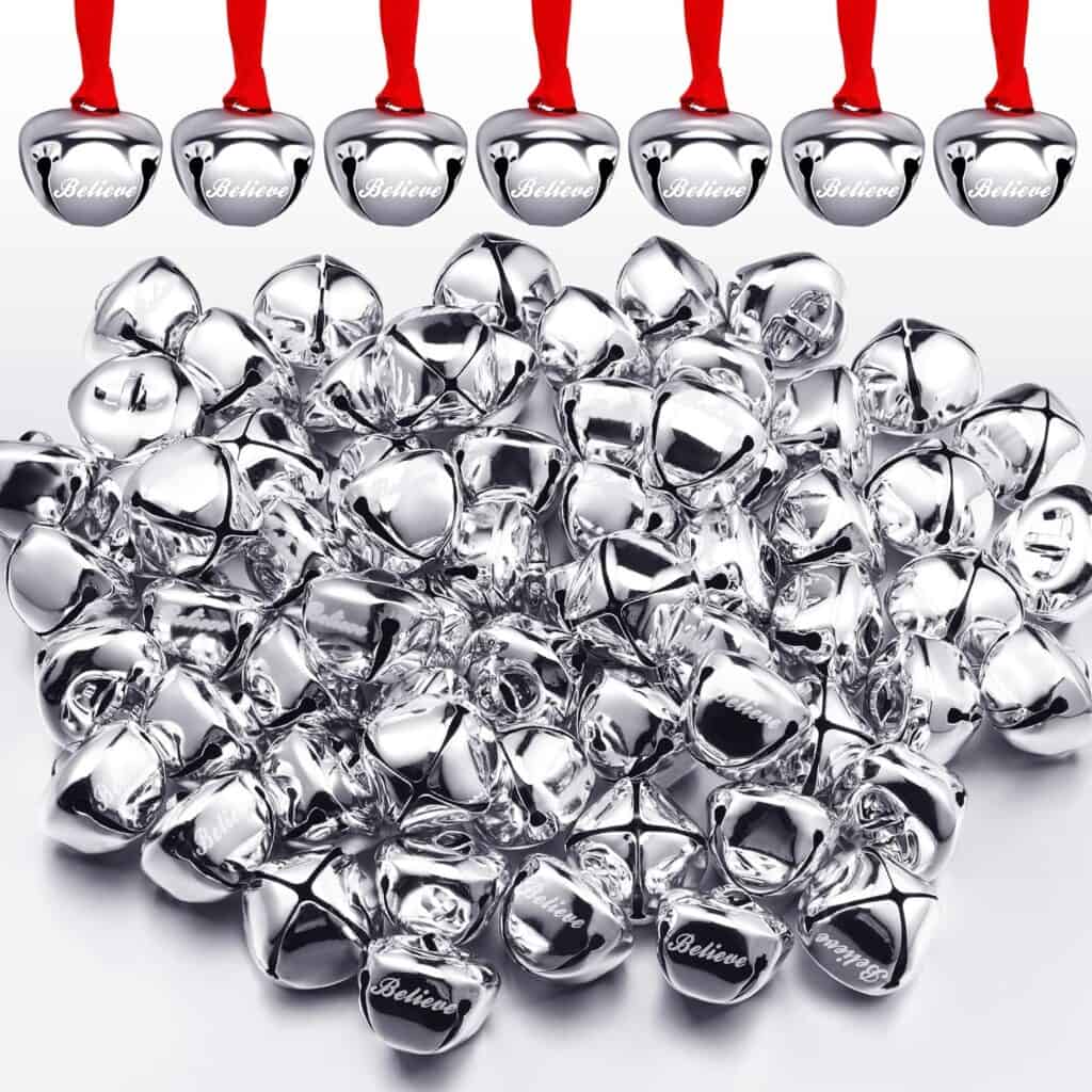 small silver bell ornaments 