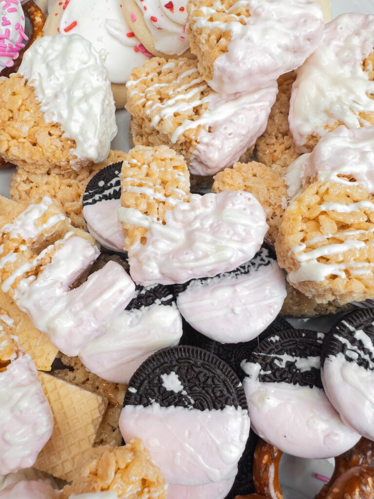 Chocolate-Covered Rice Krispie Valentine's Day Treats and Dipped Oreos