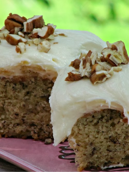 banana bread with brown butter glaze 