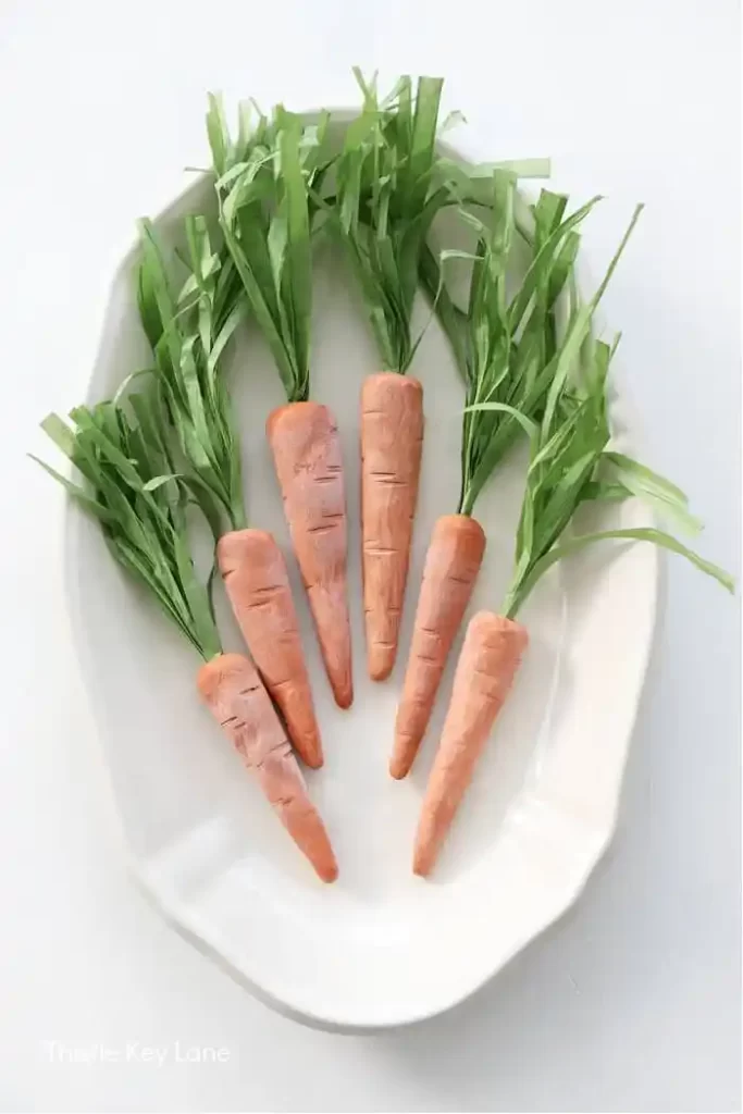 air dry clay carrots 