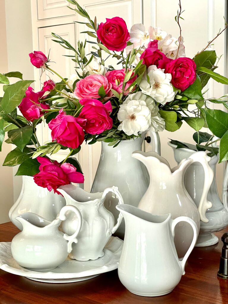 garden roses in a vase - best perennial cut flowers for your cutting garden