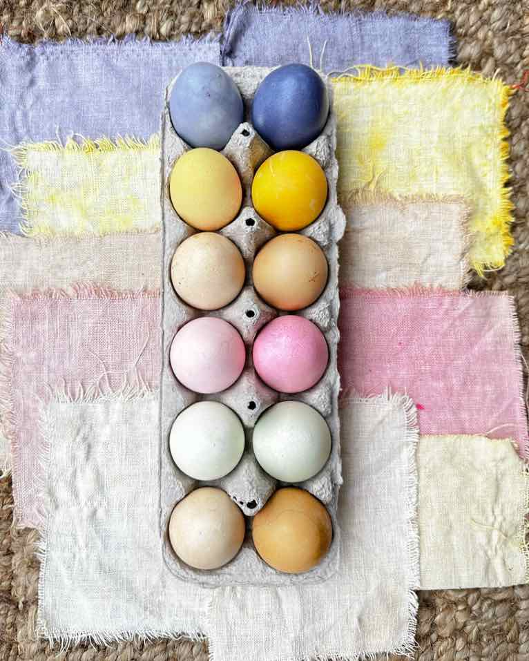 dyed eggs