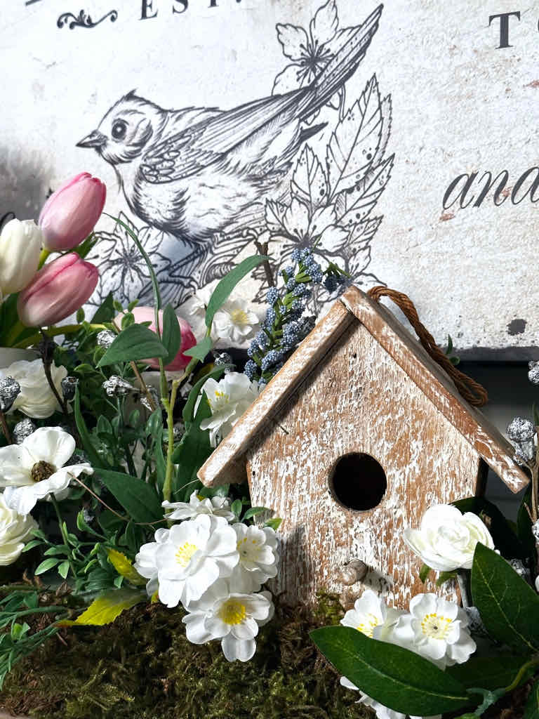 spring mantel ideas-Birdhouse 