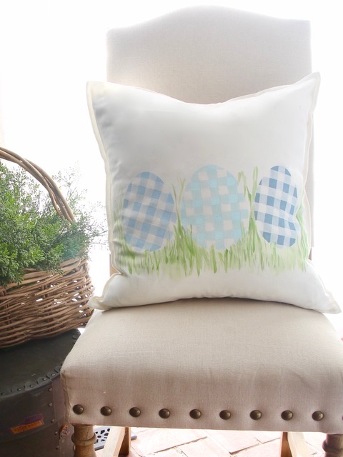 Plaid Easter Egg Pillows