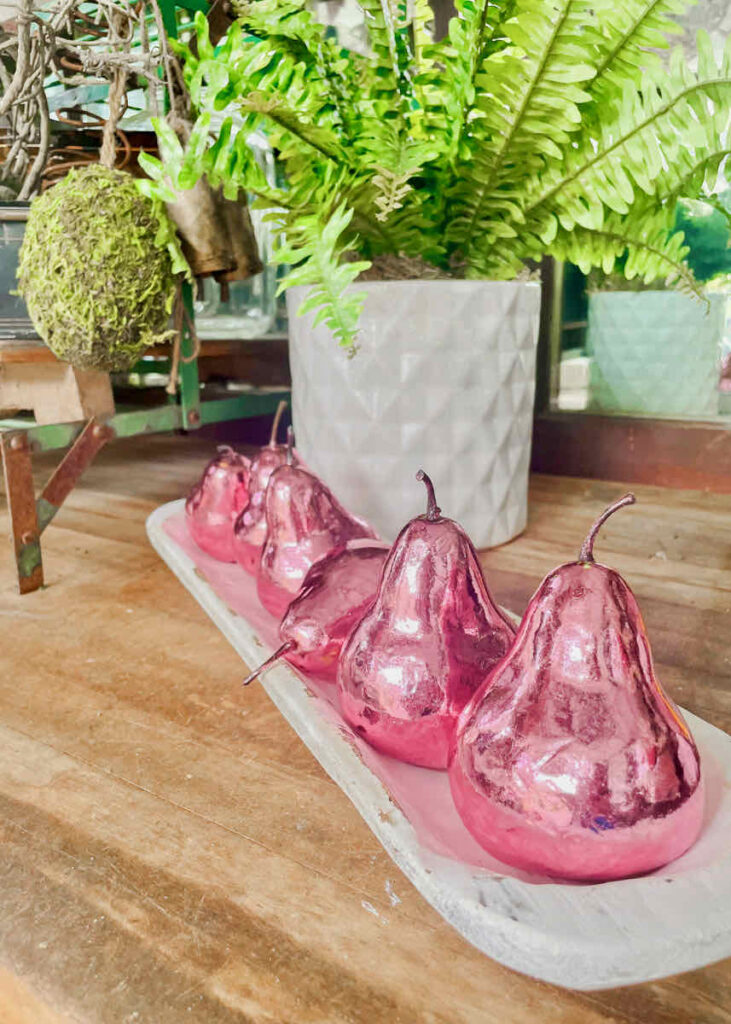 Pink foiled Pears 