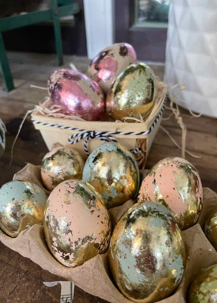 Gold Foiiled Easter Eggs