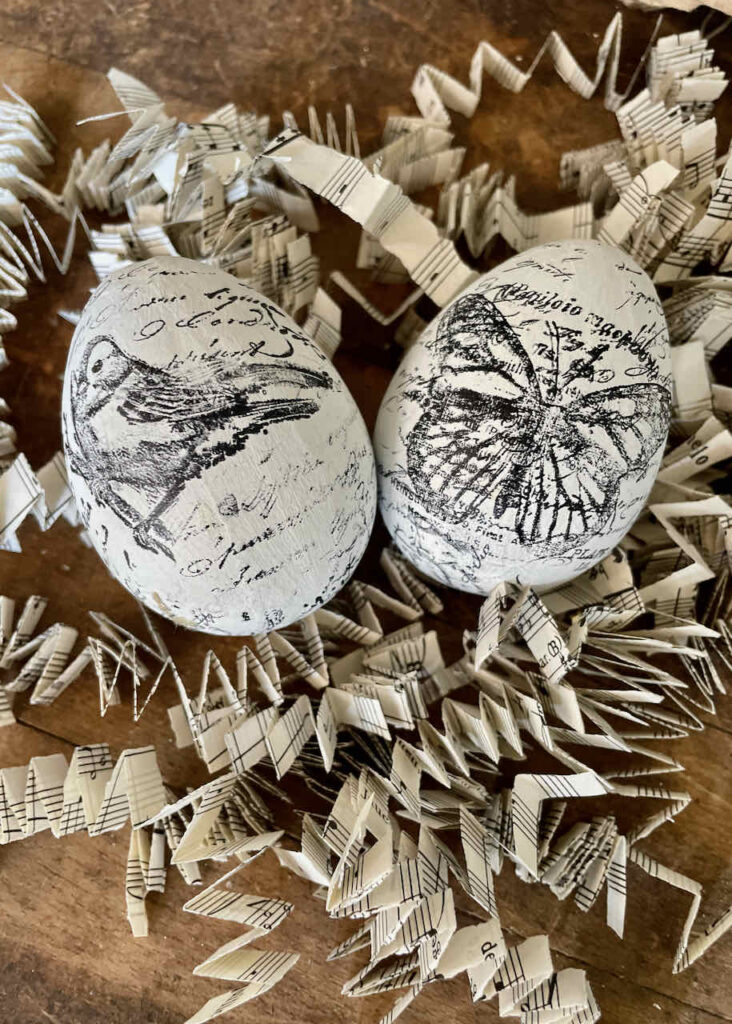 Hand Stamped Easter Eggs