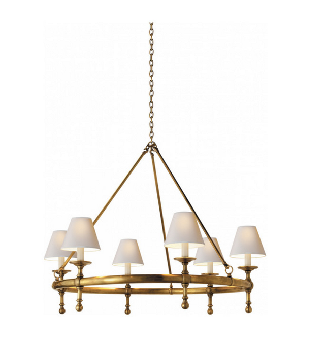 Gold chandelier for butlers  pantry 