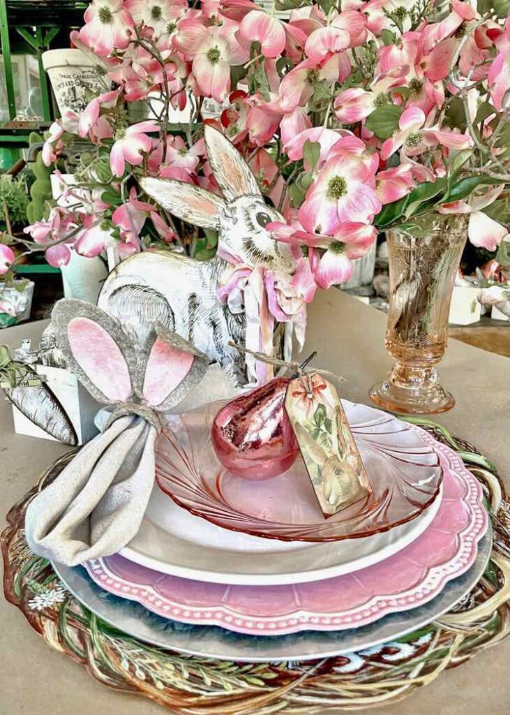 Dining Room placesetting for Easter 