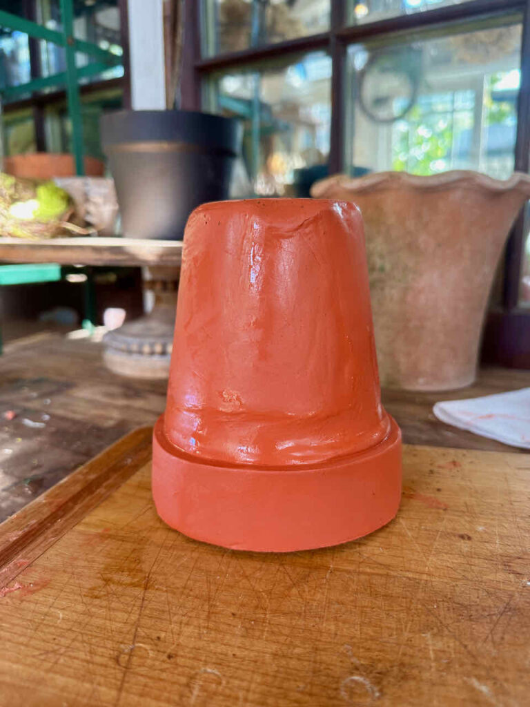 DIY Air Dry Clay Rabbit- Red Clay Pot 