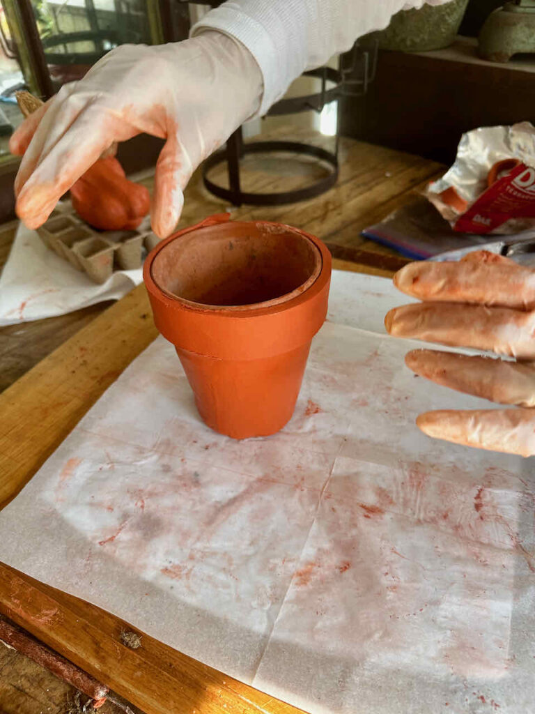 DIY Rabbit- Red Clay Pot 